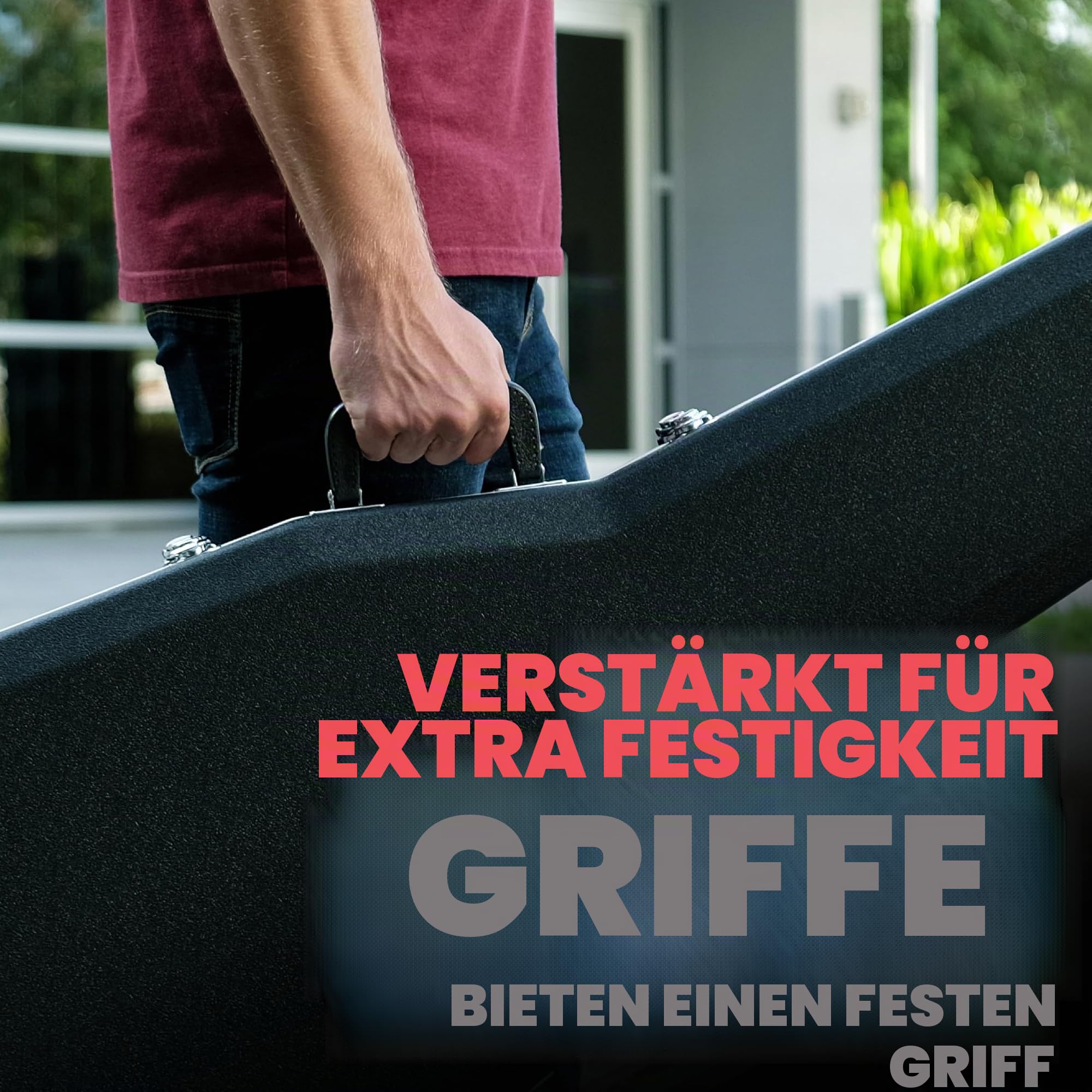 Gator GC-Parlor Parlor-Gitarrenkoffer ABS-Hartschale Schwarz
