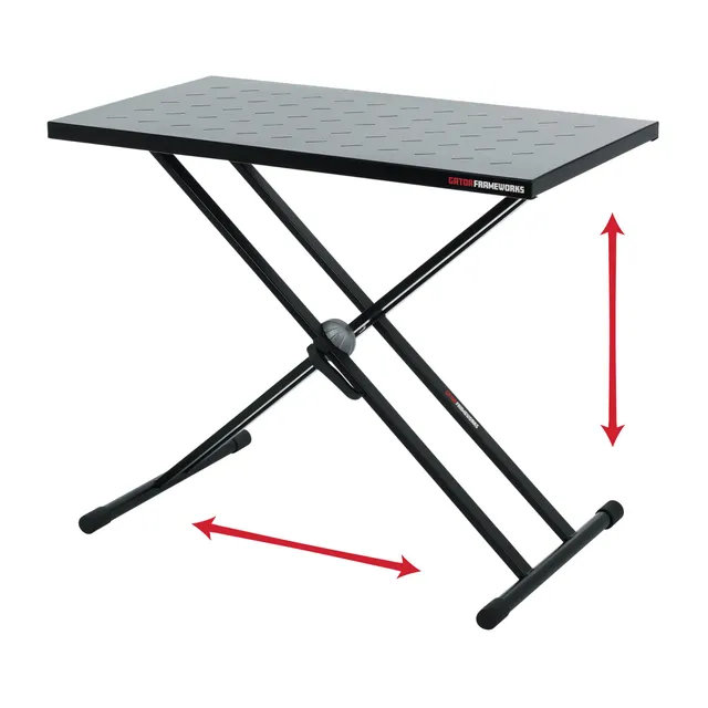 Gator Frameworks GFW-UTL-XSTDTBLTOPSET DJ-Tisch Stahl 68kg