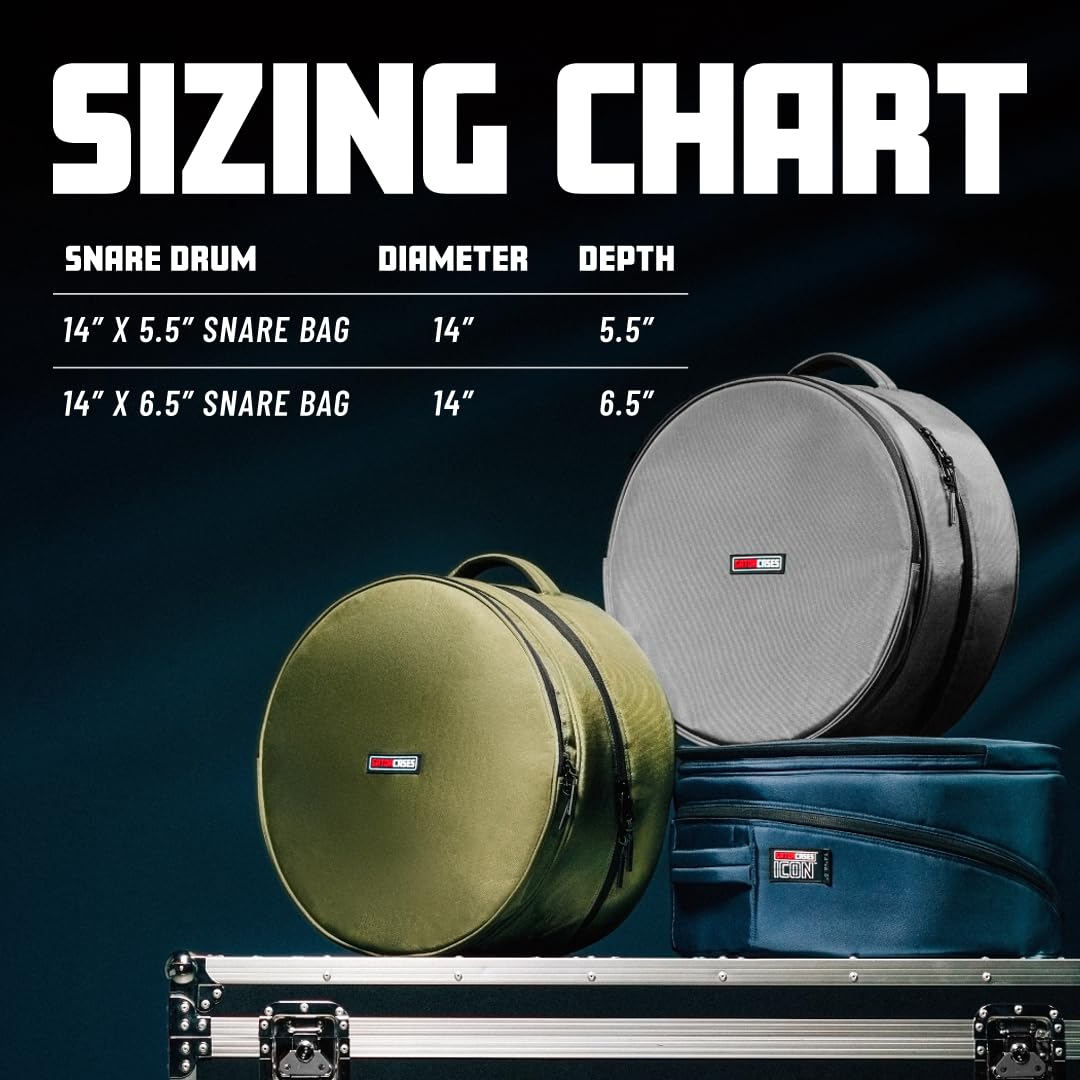 Gator GP-ICON-1455SD-NVY Snare-Bag 14x5,5 Zoll Marineblau