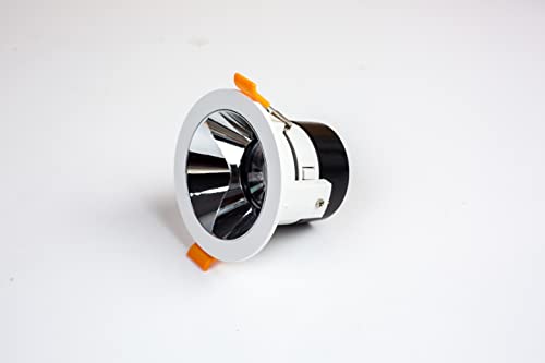 Alusso LED Blendschutz Downlight Weiß Silber 6er Set