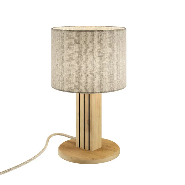 Elobra Inka Table Lamp S Tischleuchte Eiche Leinen