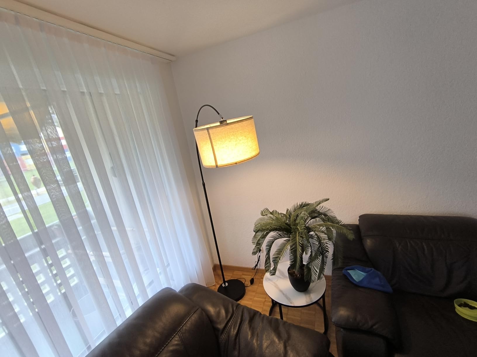 Modlicht Jasmin Bogenlampe Stehlampe Beige 165-180cm E27