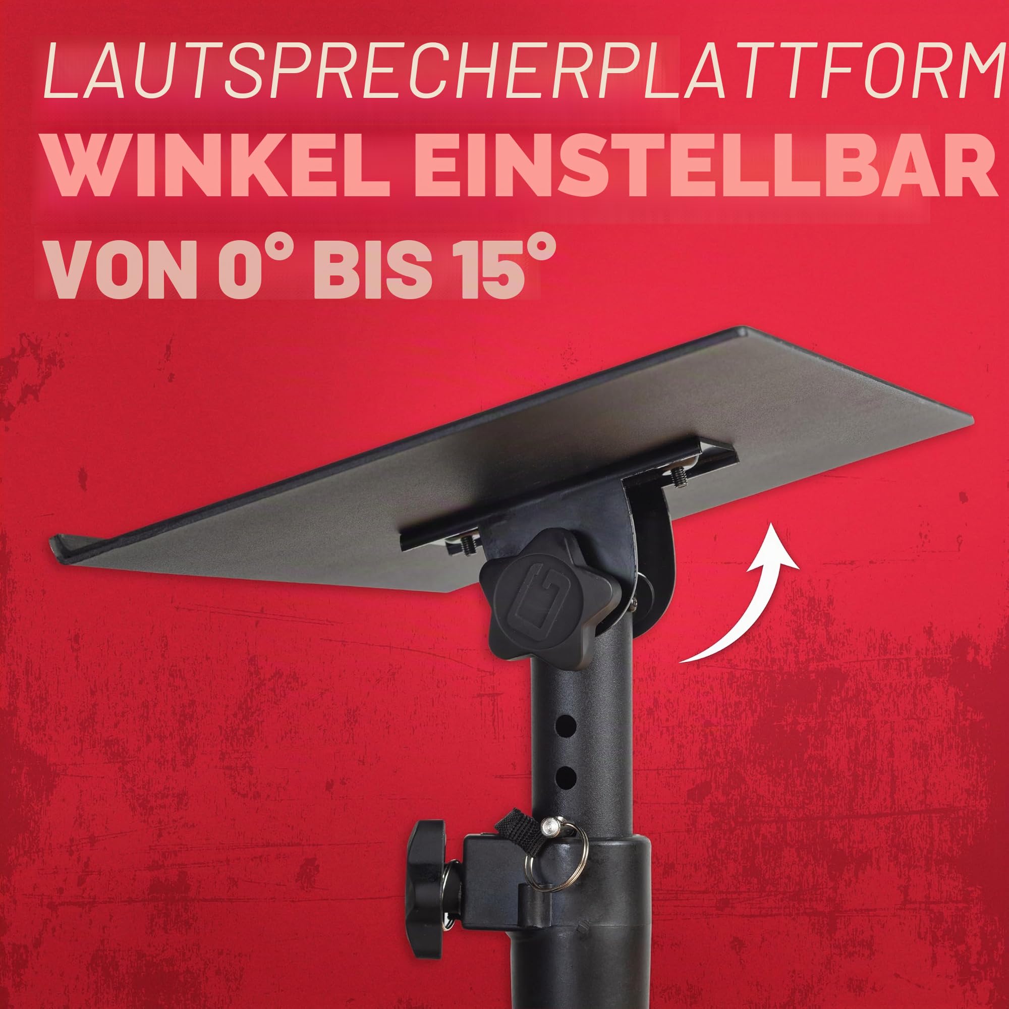 Gator Speakers GFWSPKSTMNDSK Monitorständer 2er-Set neigbar