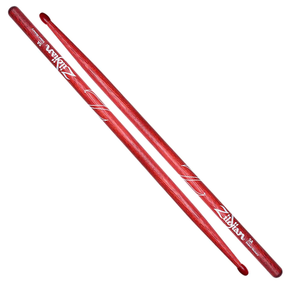 Zildjian 5A Nylon Red Drumsticks Hickory rot