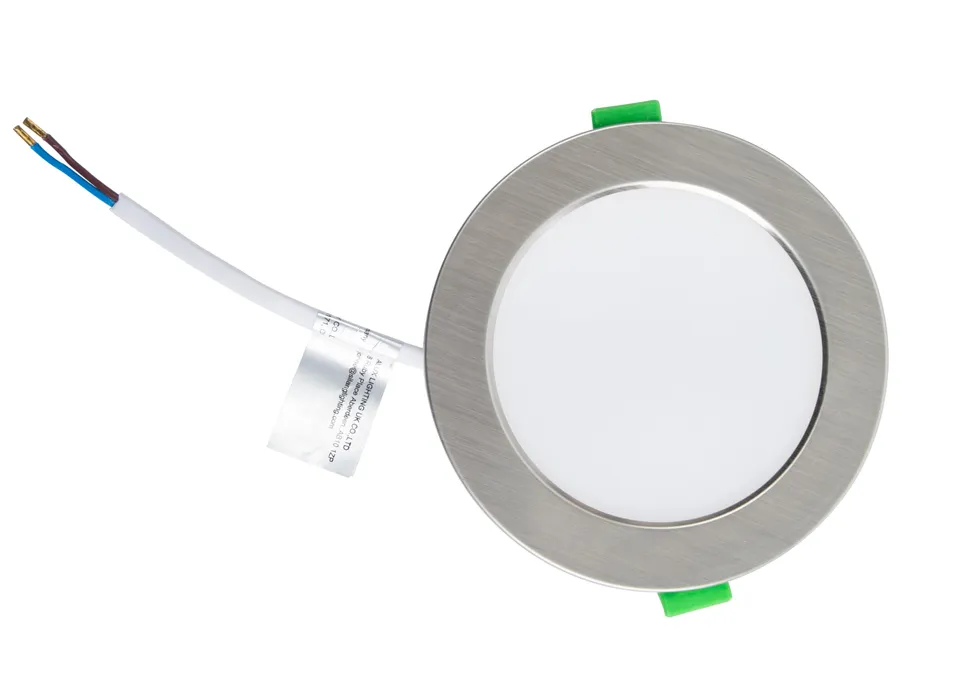 Alusso LED Einbaustrahler Flach Nickel 4W 12er Set