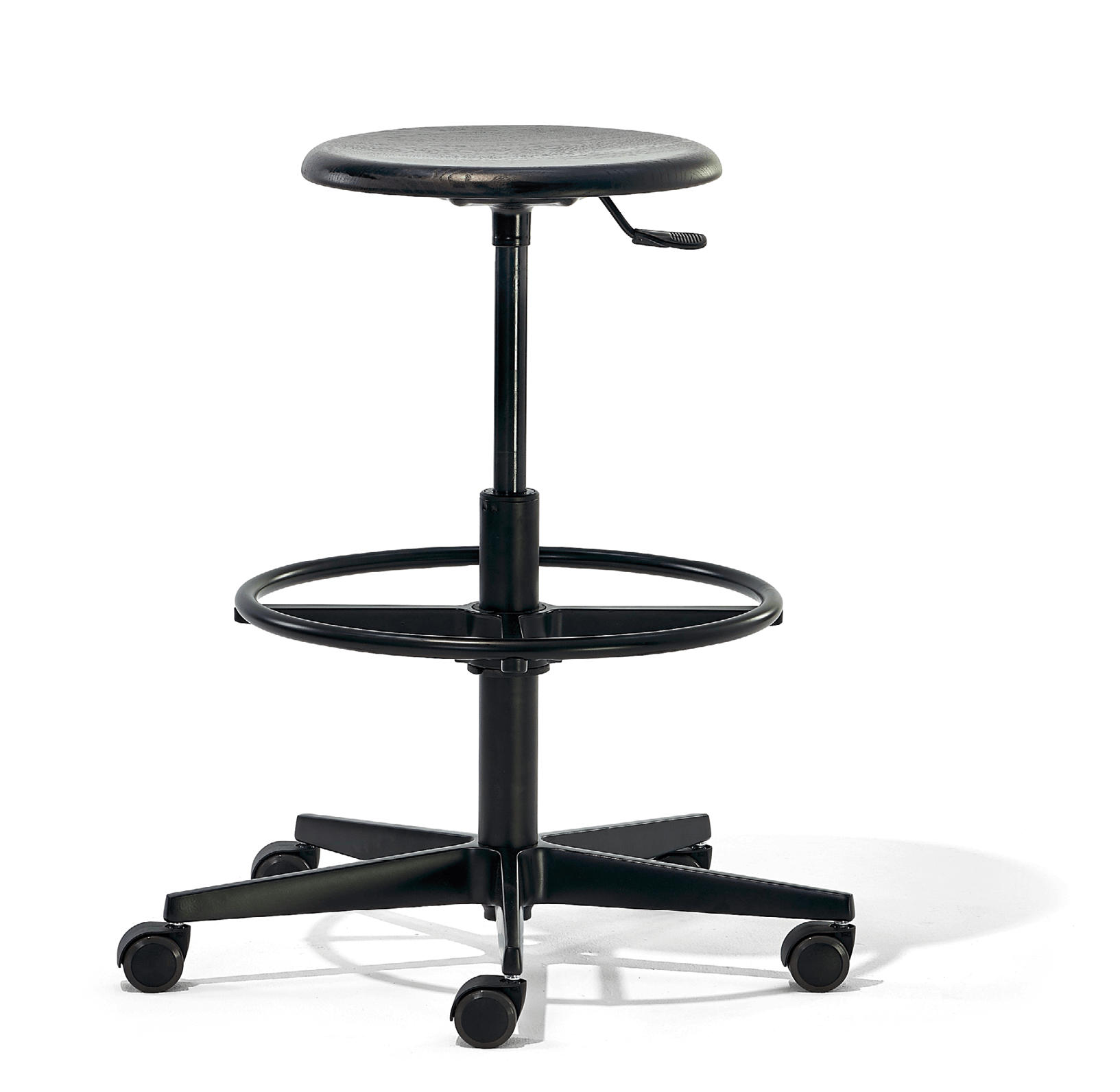 Richard Lampert Mr. Round Drehhocker Eiche höhenverstellbar