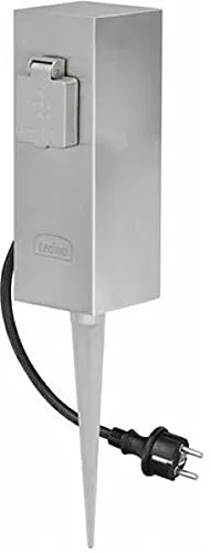 Ledino Ledar Connect S2 Steckdosensäule Edelstahl 2-fach Outdoor