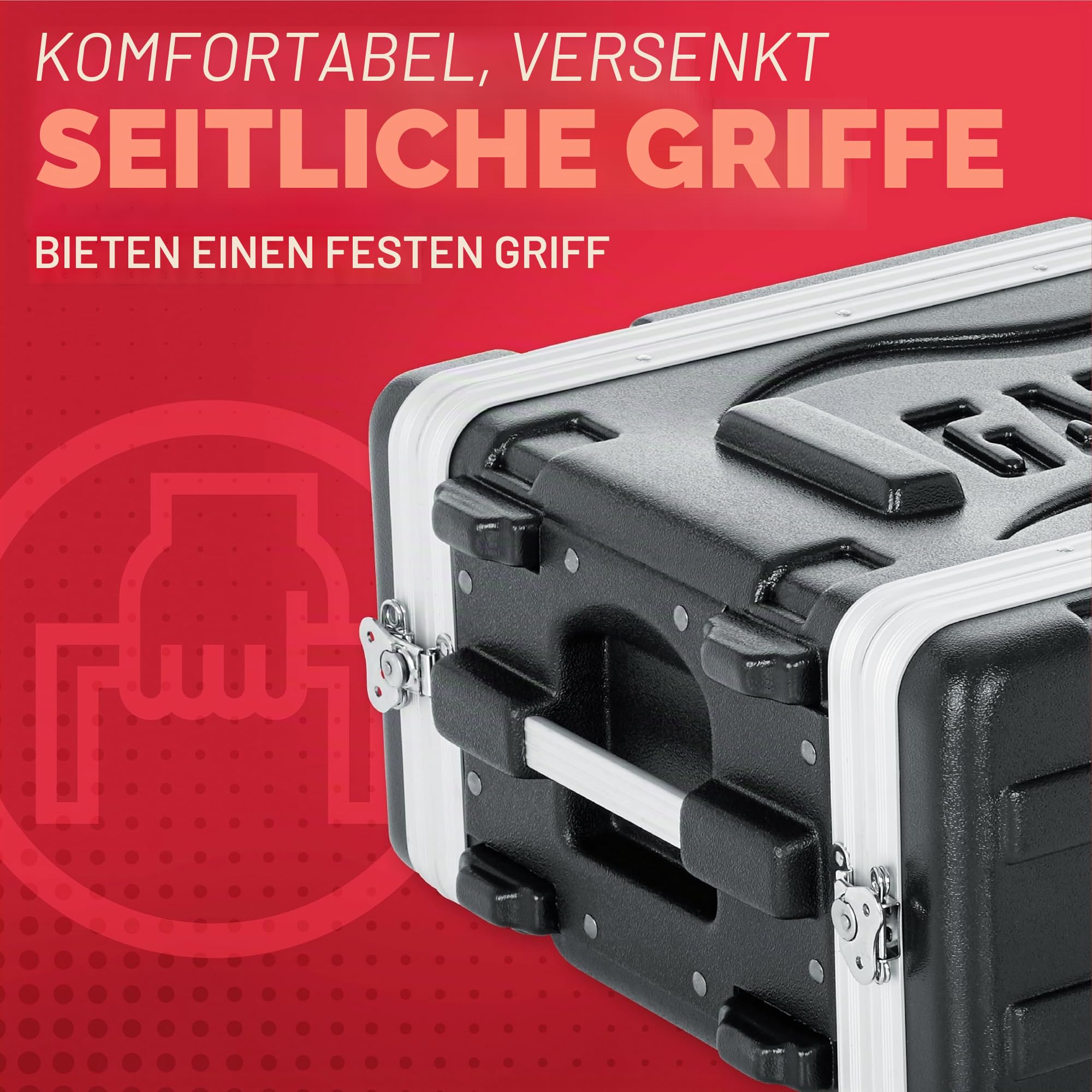 Gator GR-4S Rackgehäuse 4U 36 cm flach ABS