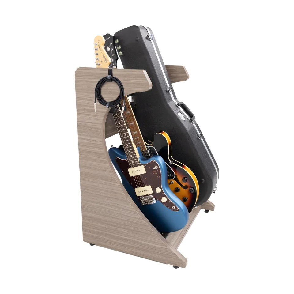Gator Frameworks Elite GFW-ELITEGTR3RK-GRY Gitarrenständer Grau 3-fach