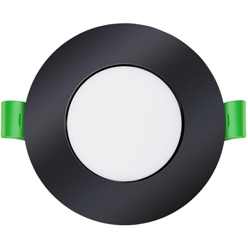 Alusso Recessed Ceiling Light 5.5W Downlights Schwarz 10er