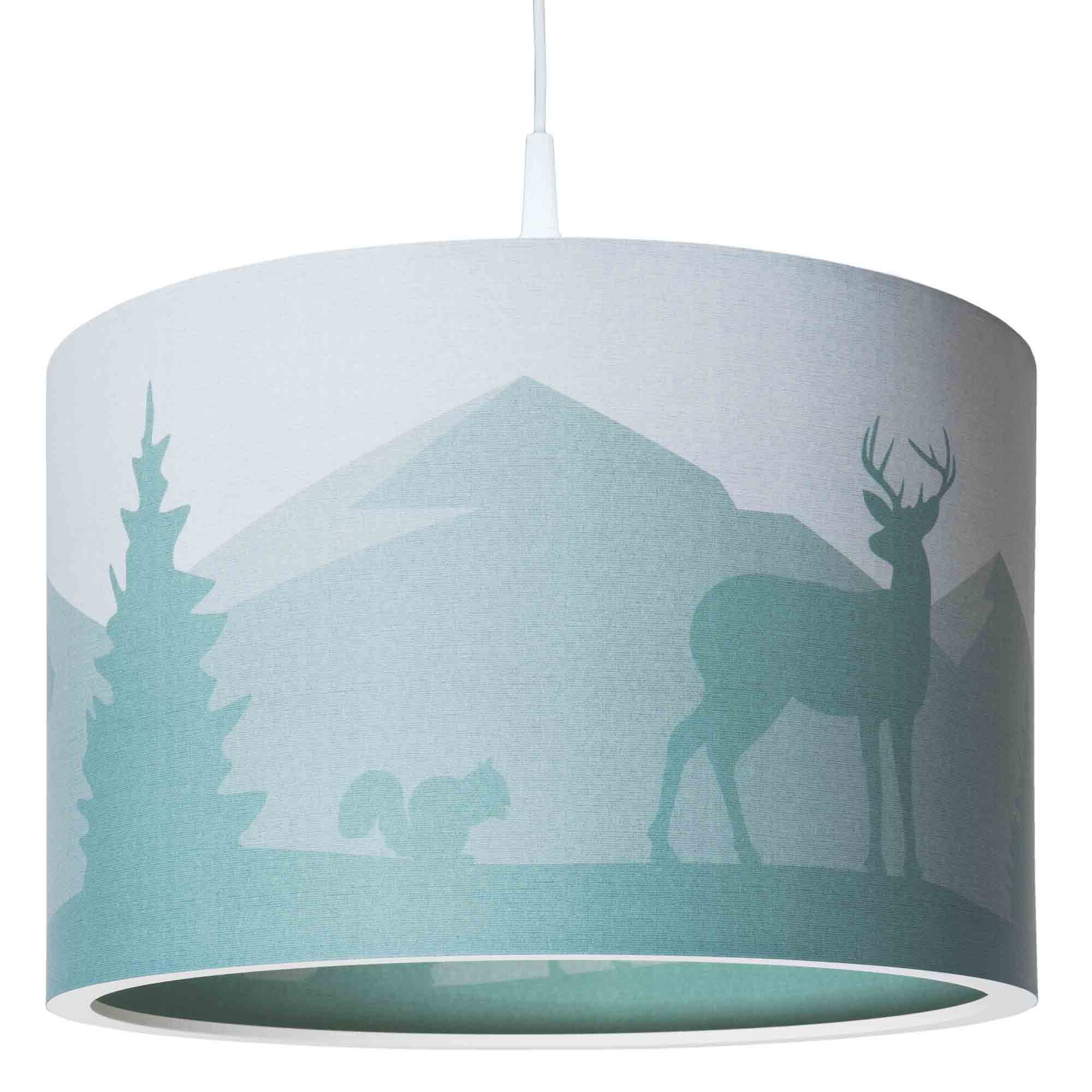 Elobra Scandi Wald Hängeleuchte mintgrün 40cm E27