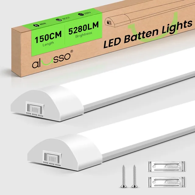 Alusso LED Röhre 150 cm 2er Set 48 W 5280 lm 3 Farben