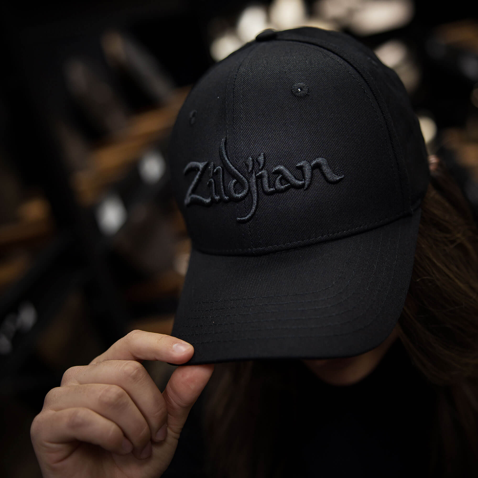 Zildjian Blackout Stretch Fit Cap schwarz Größe M/L