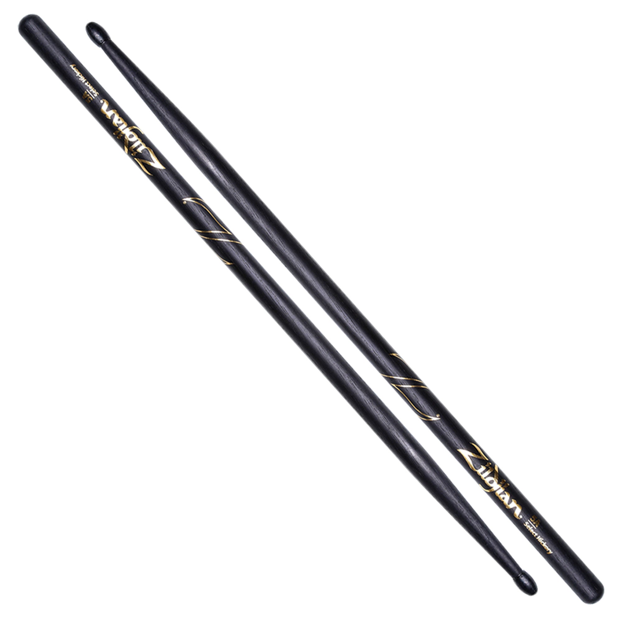 Zildjian 5A Nylon Black Drumsticks Hickory Paar