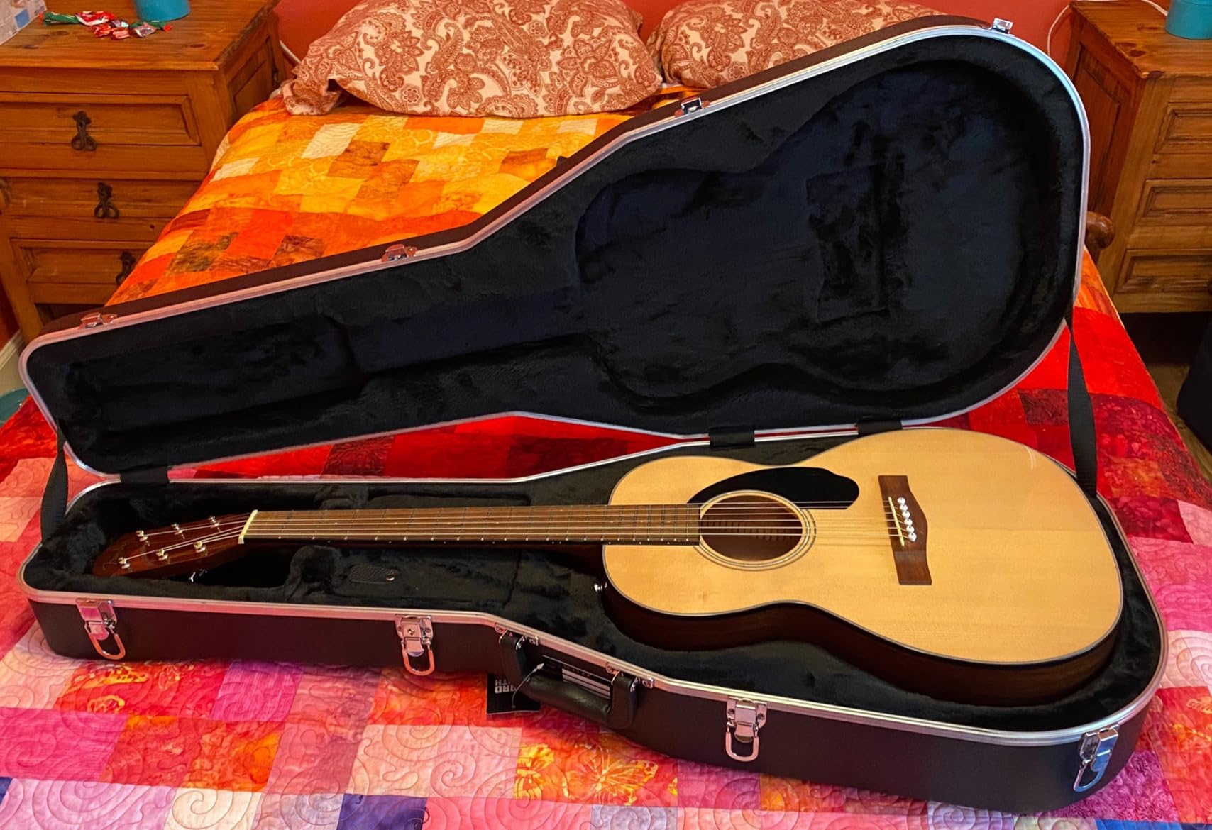 Gator GC-Parlor Parlor-Gitarrenkoffer ABS-Hartschale Schwarz
