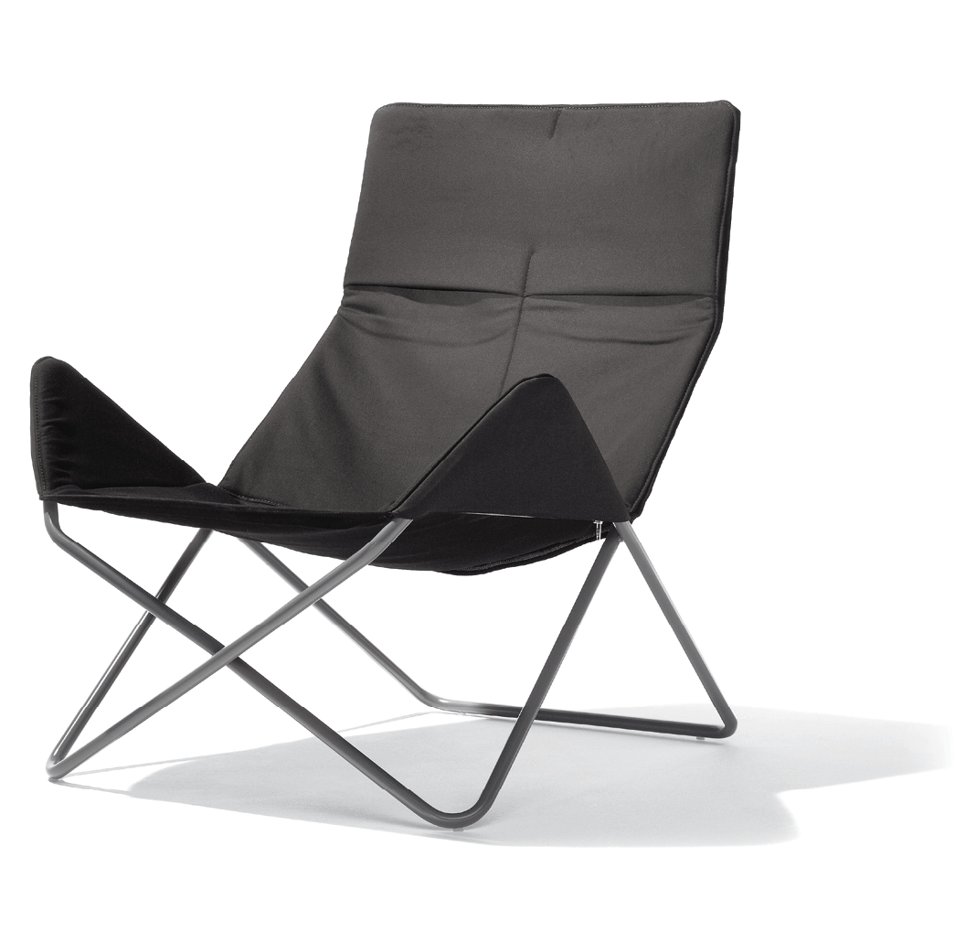 Richard Lampert In-Out Mini Stuhl basaltgrau schwarz Indoor