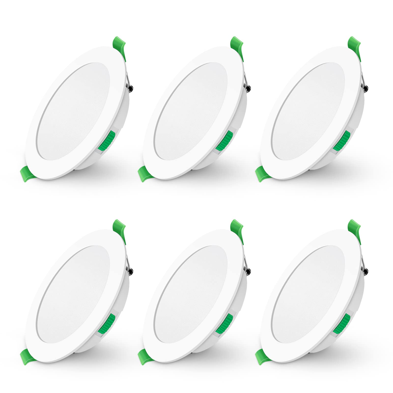 Alusso Recessed Ceiling Light 15W Einbaustrahler 3-CCT 6er Set