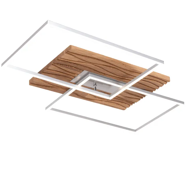Elobra Atacama Ceiling Light L Deckenleuchte Eiche dimmbar