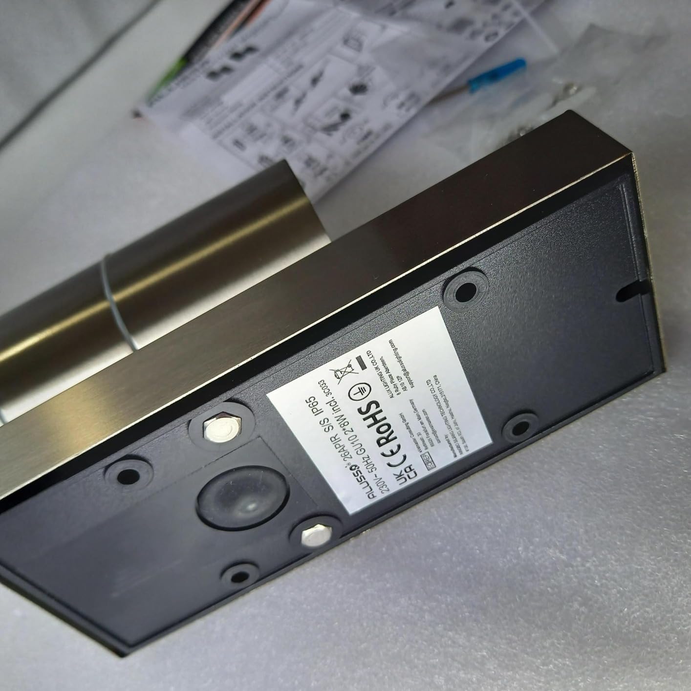 Alusso Security Light Außenlampe Sensor Silber GU10