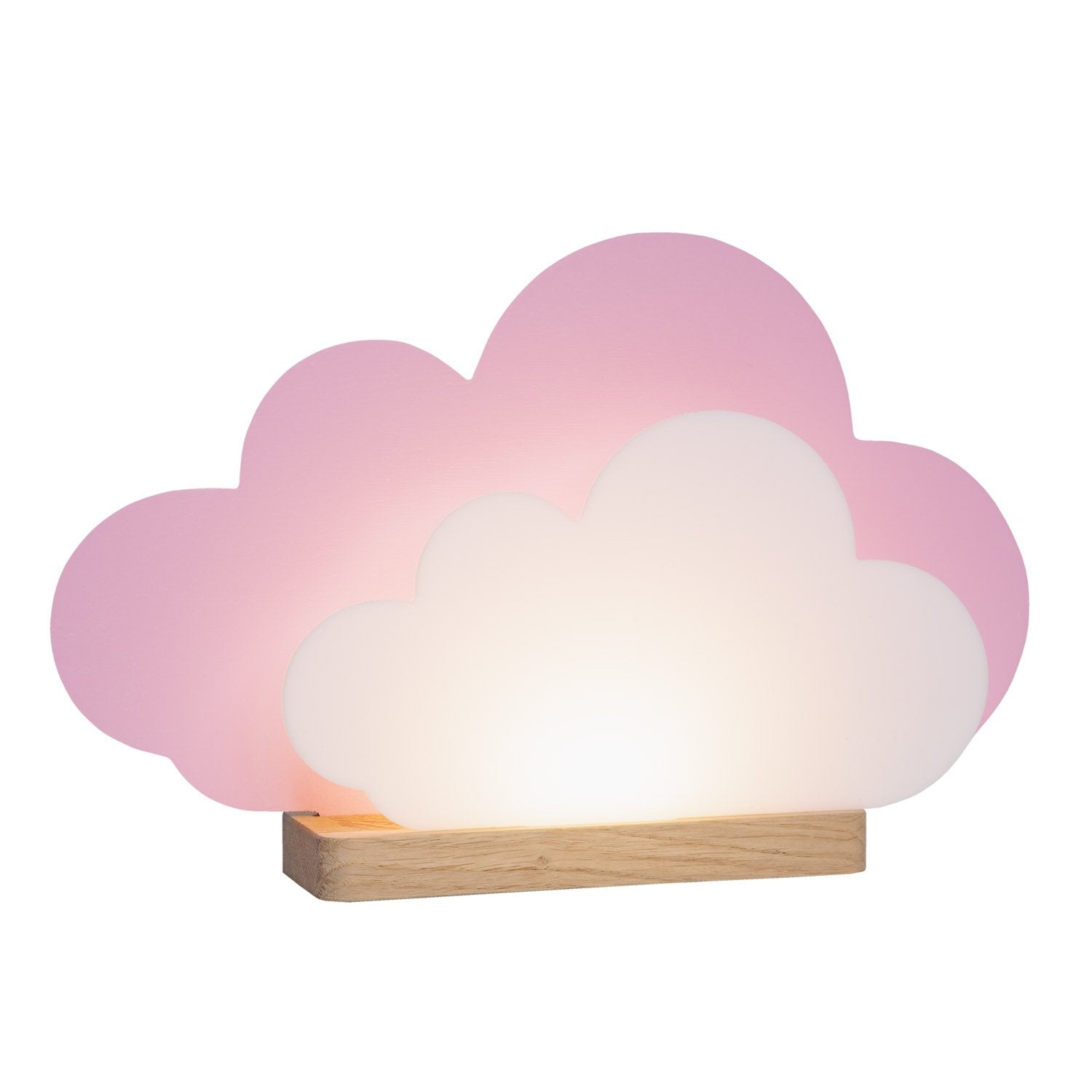 Elobra Tischleuchten Kids Wölkchen Tischleuchte rosa LED dimmbar