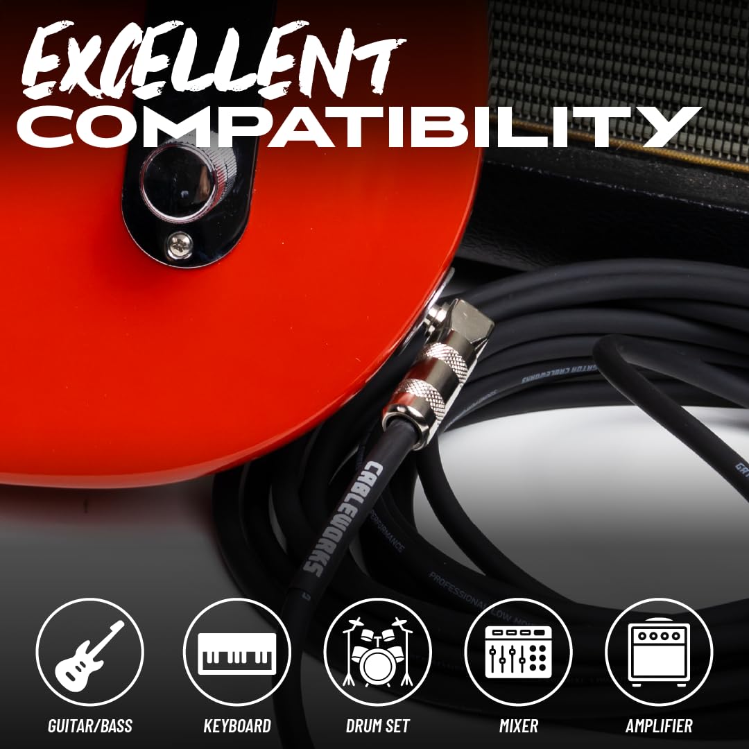 Gator GCWB-INS-20RA Audiokabel 6m Klinke Winkel