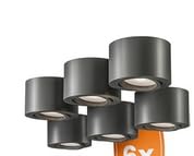 Alusso LED Aufbauspot 6W 3CCT Deckenspot schwarz 3er