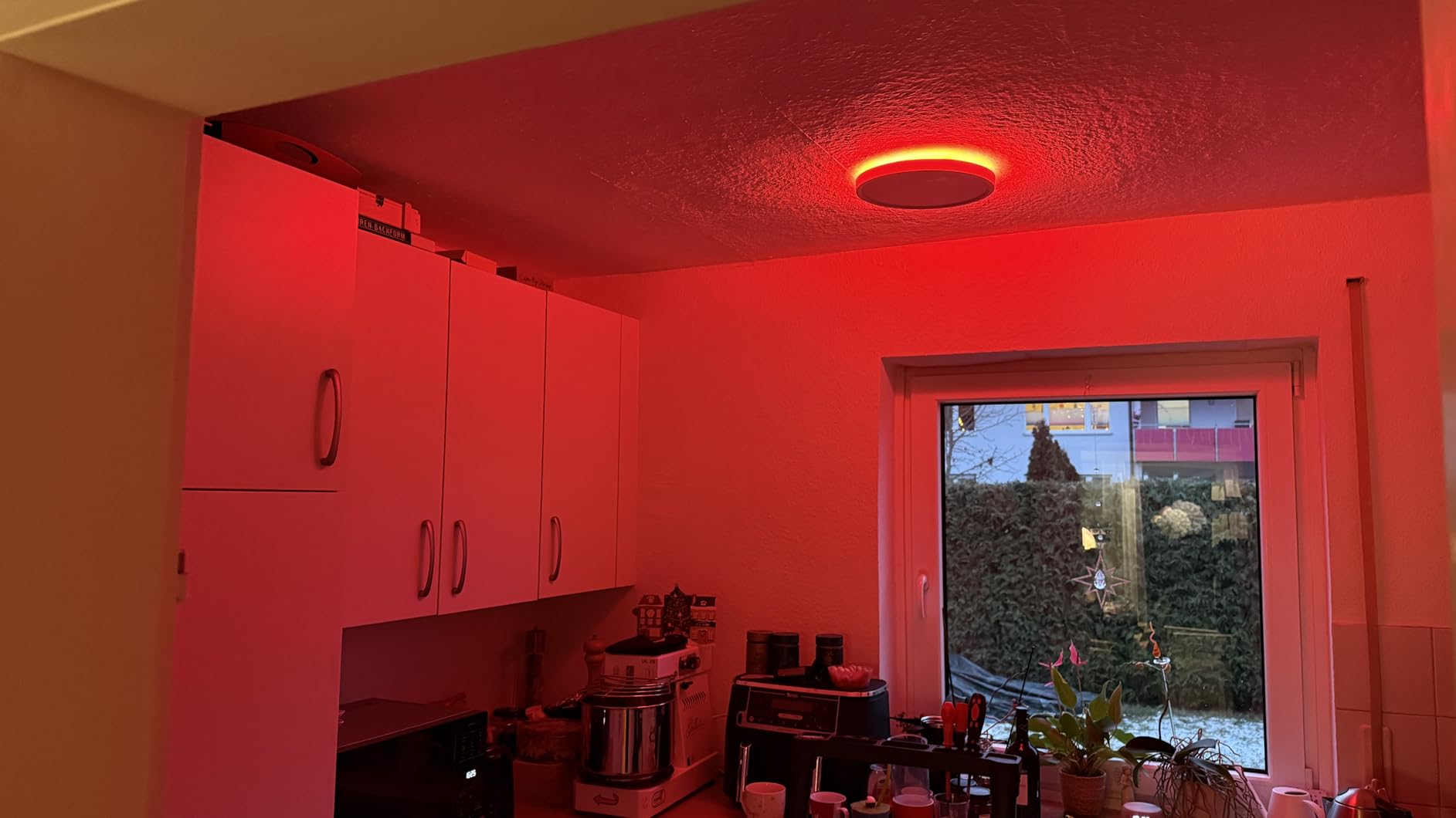 Modlicht LED Deckenleuchte 28W Ø30cm Weiß RGBIC Smart