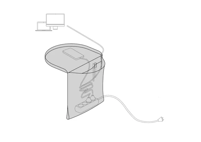 Richard Lampert Salto Tischaccessoire Papyr Ablage Tray