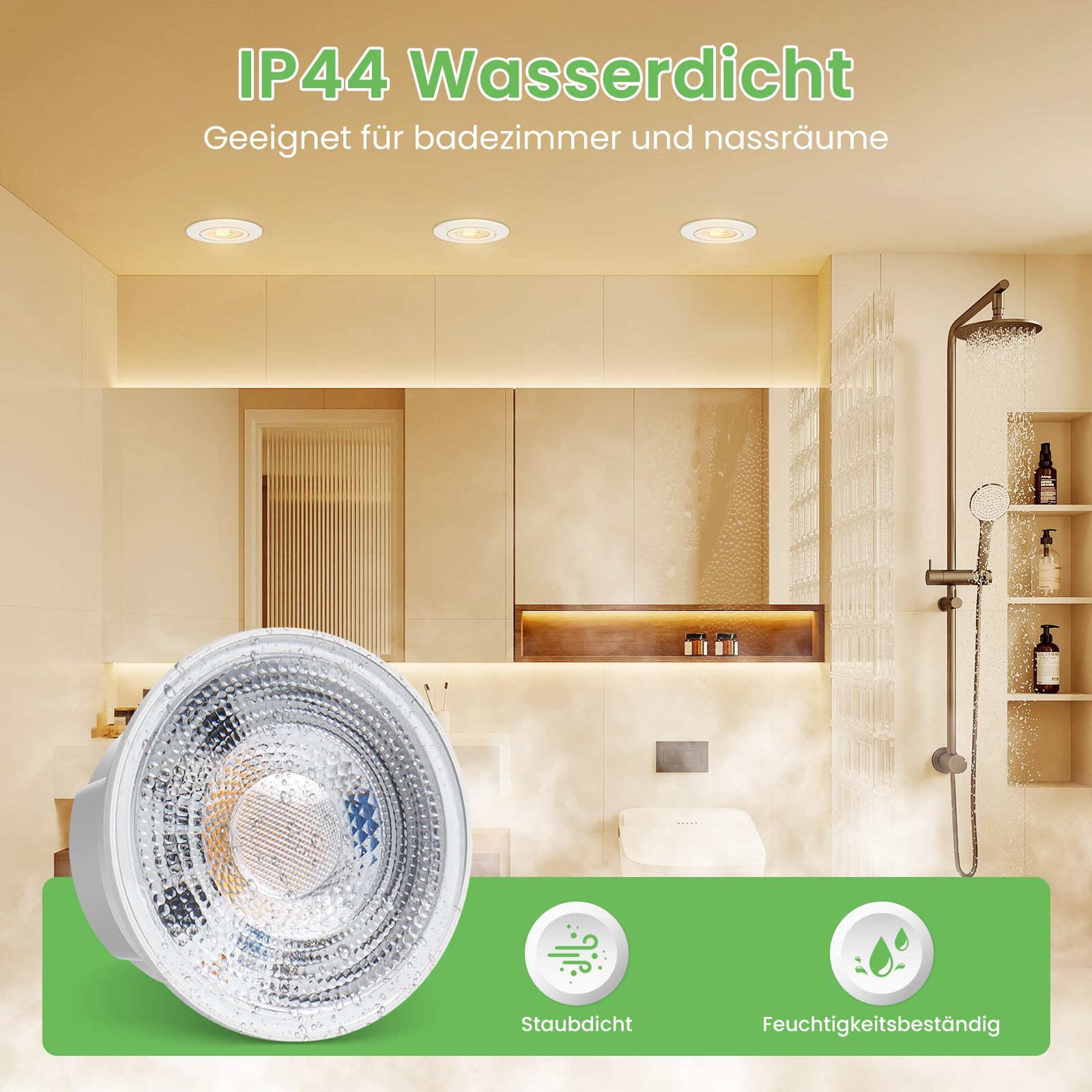 Alusso LED Modul 5W warmweiß 3000K ø50mm flach