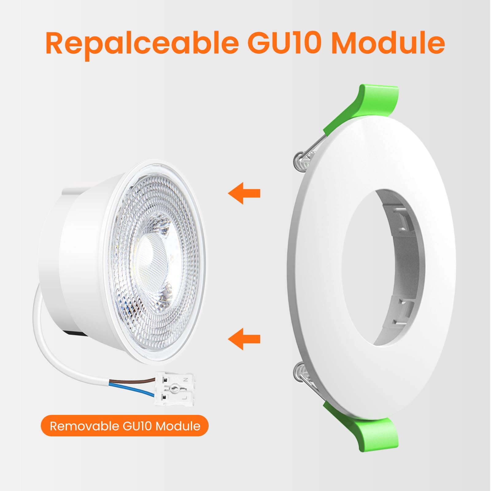 Alusso Recessed Ceiling Light Einbaustrahler 5W 6er 6000K IP44