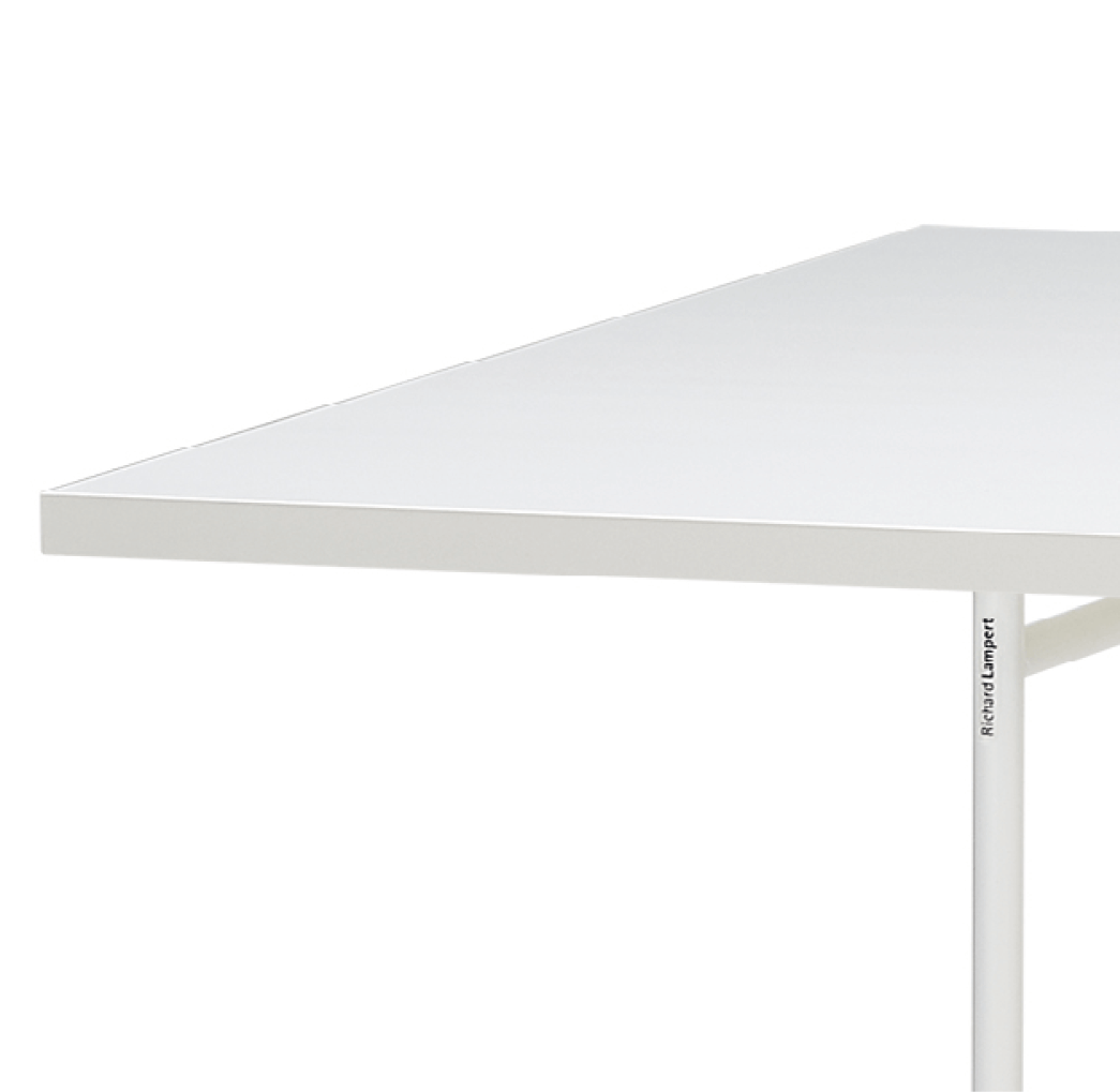 Richard Lampert Tisch 140x80 Melamin Weiß Kante