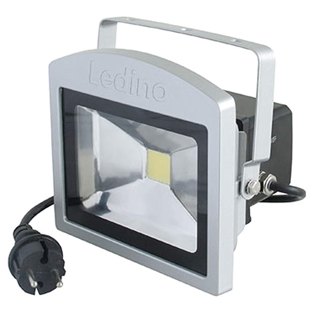 Ledino Benrath LED-Notlichtstrahler 10W 6500K silber