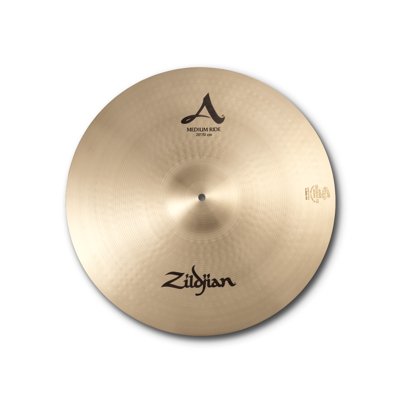 Zildjian A Medium Ride Becken 20 Zoll bright