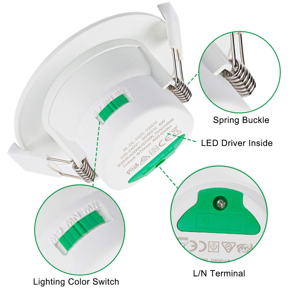 Alusso LED Einbaustrahler 10W dimmbar Weiß CCT
