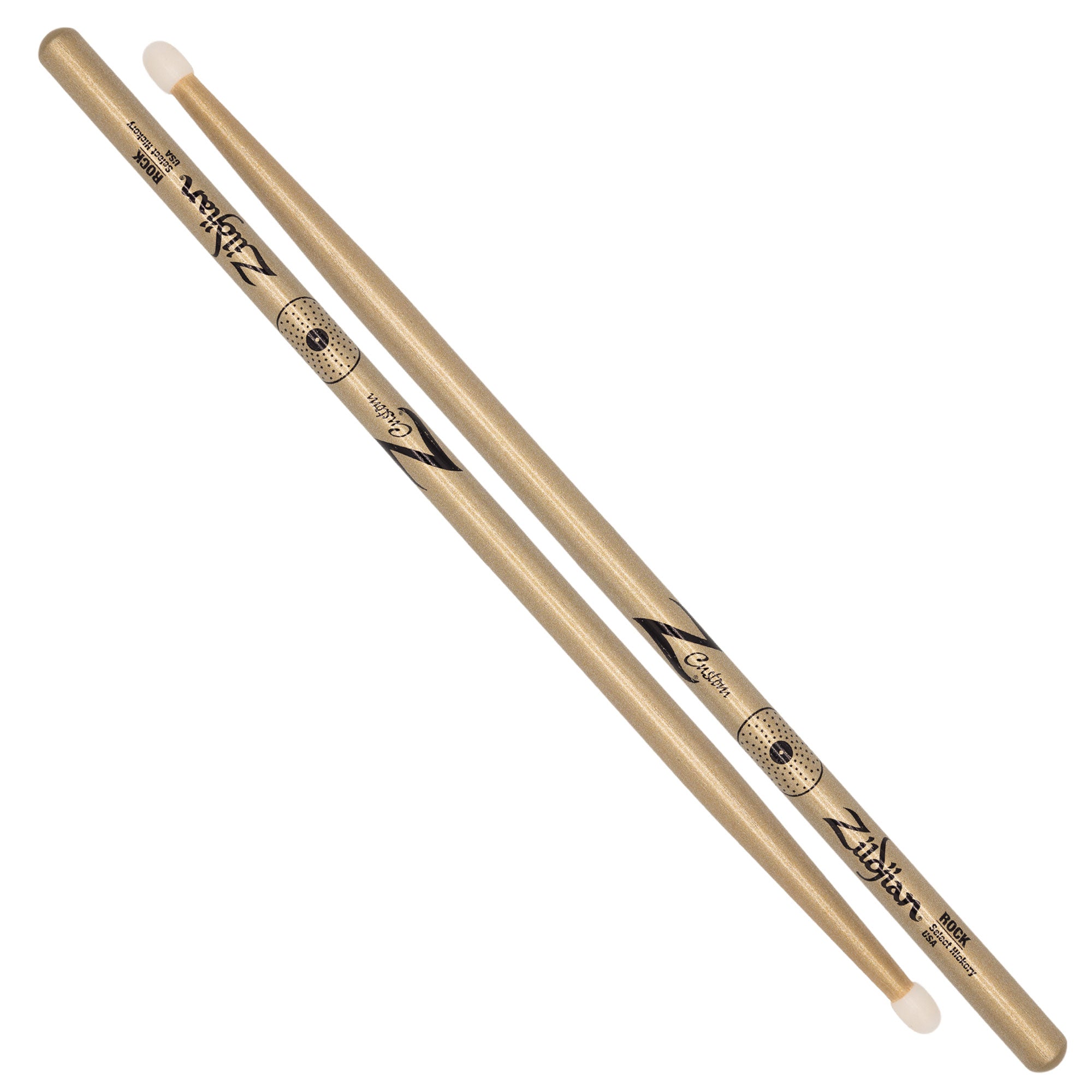 Zildjian Z Custom LE Rock Drumsticks Gold Chroma Nylon Tip
