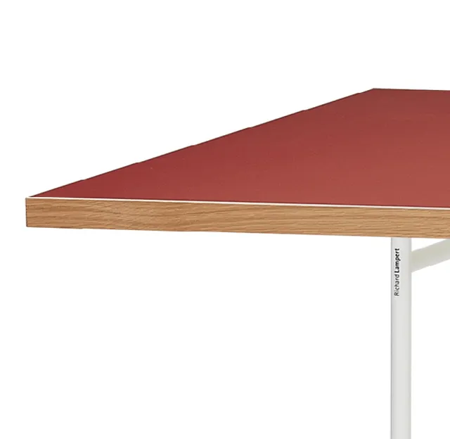 Richard Lampert Tische 1800x900 Tisch Linoleum rot Buche