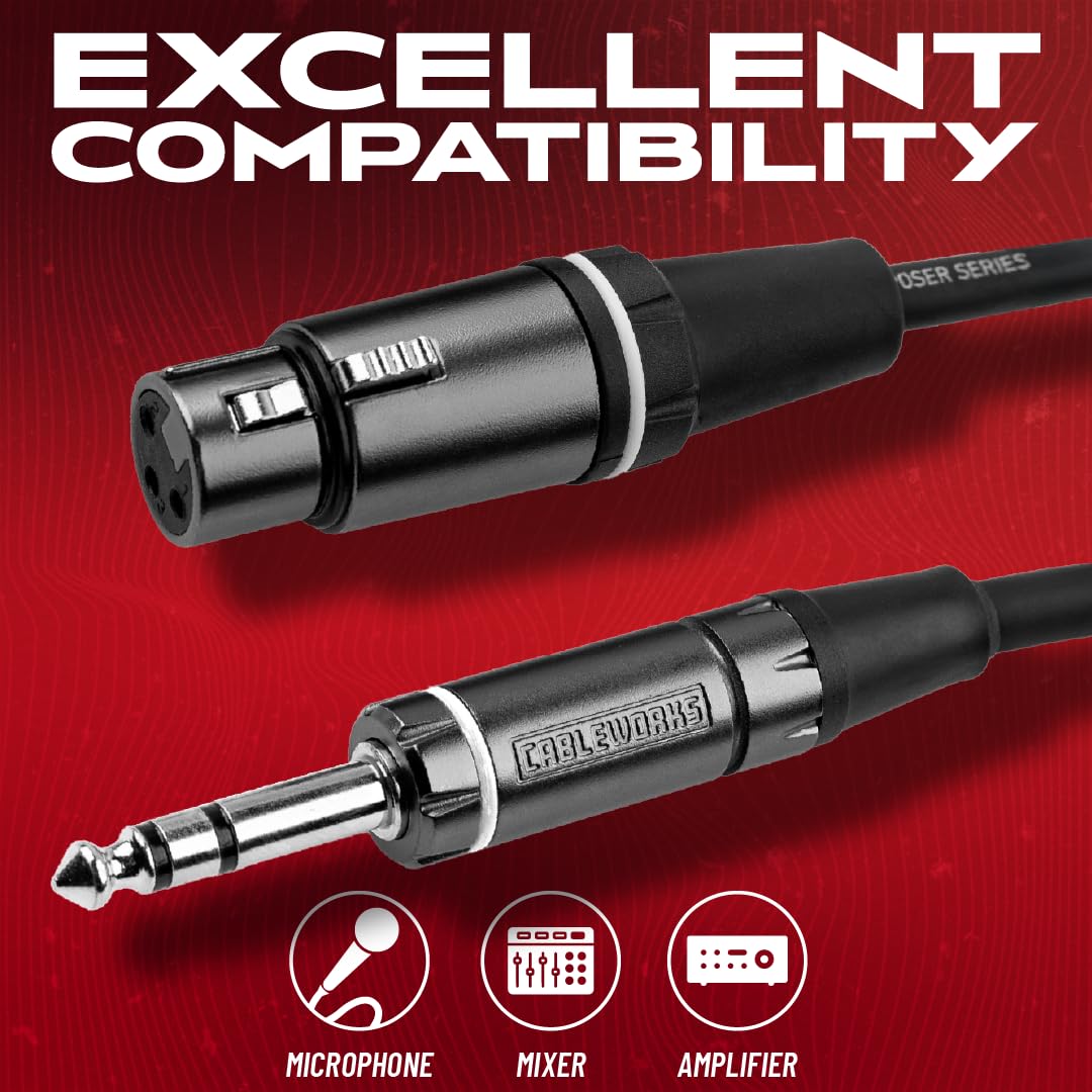 Gator Cableworks GCWC-XLR-10FTRS Mikrofonkabel 3 m XLR-TRS symmetrisch