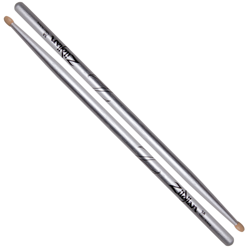 Zildjian 5A Chroma Silver Drumsticks Hickory