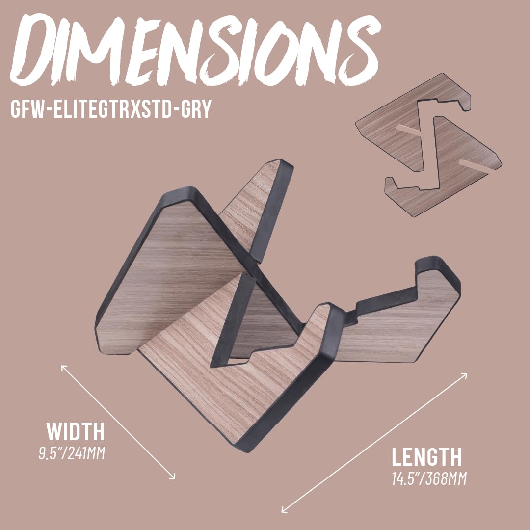 Gator Frameworks Elite GFW-ELITEGTRXSTD Gitarrenständer Holz Grau