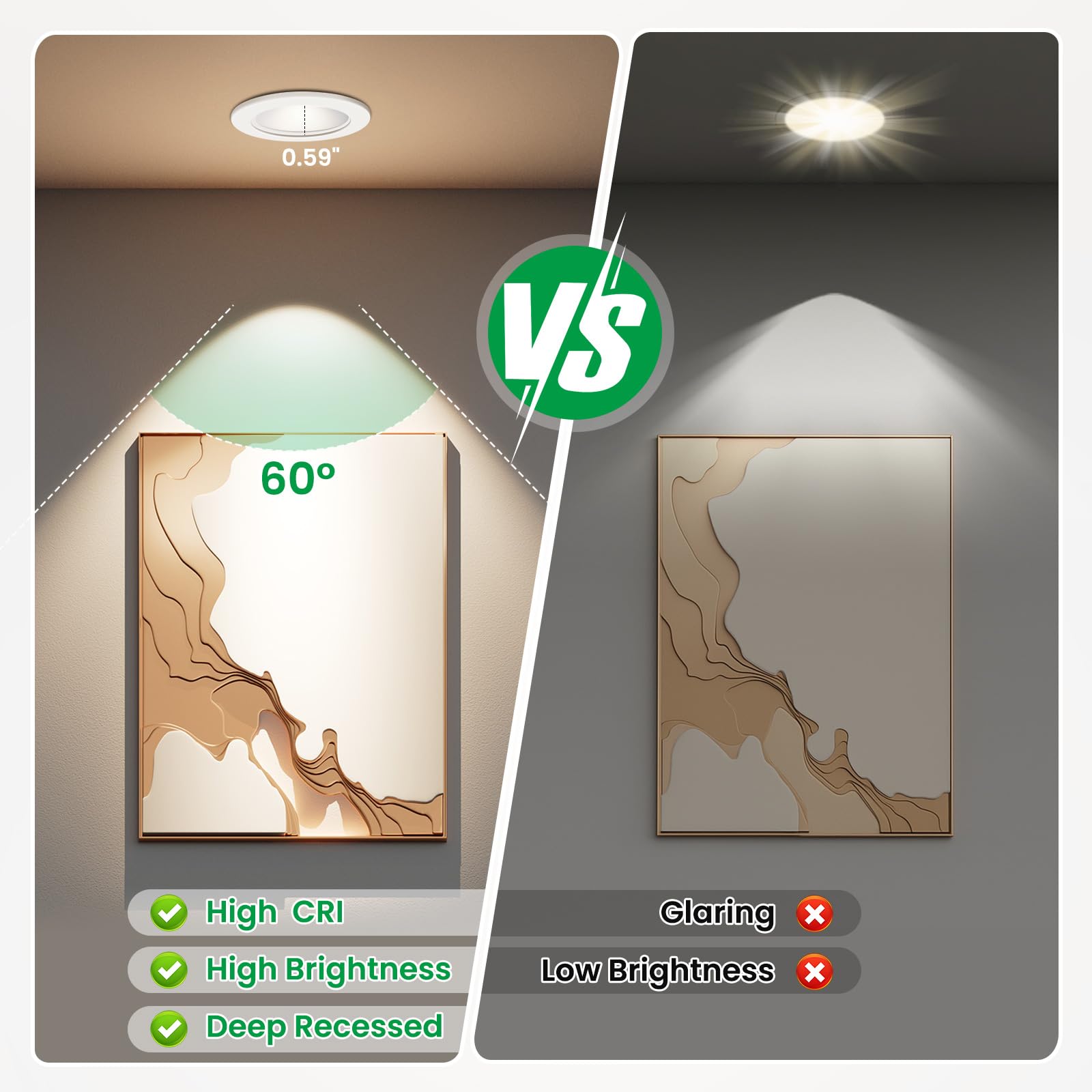 Alusso Recessed Ceiling Light Einbaustrahler 8W Weiß Rund 230V