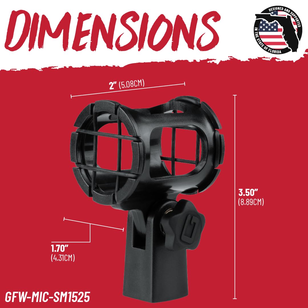 Gator GFW-MIC-SM1525 Mikrofon-Spinne 15-25mm Shockmount