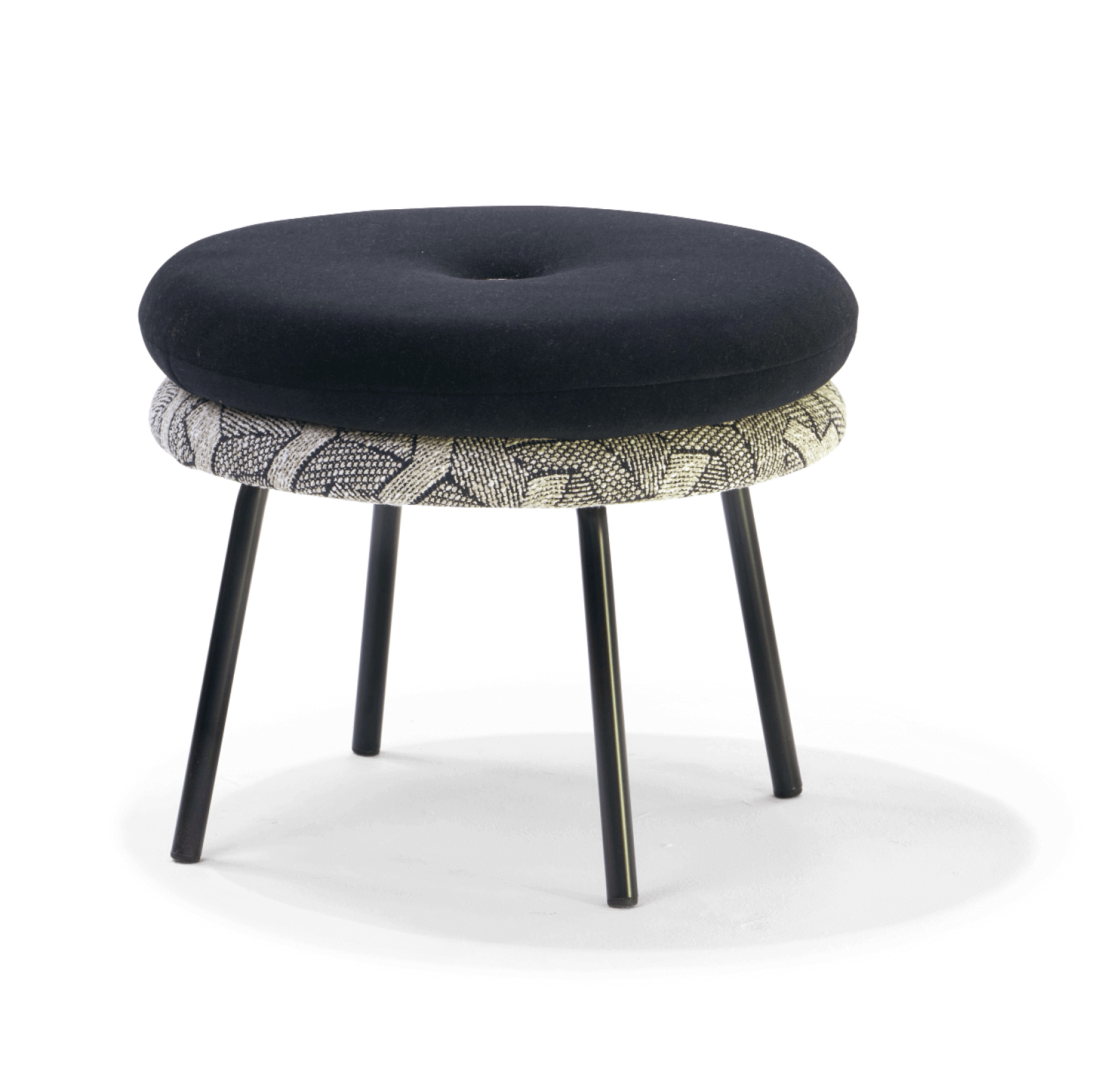 Richard Lampert Little Tom Sessel Velour schwarz Escher Zinc