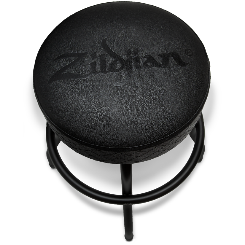 Zildjian Apparel Barhocker Schwarz Leder 24 Zoll drehbar