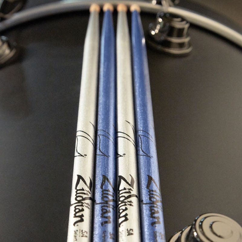 Zildjian 5A Chroma Silver Drumsticks Hickory