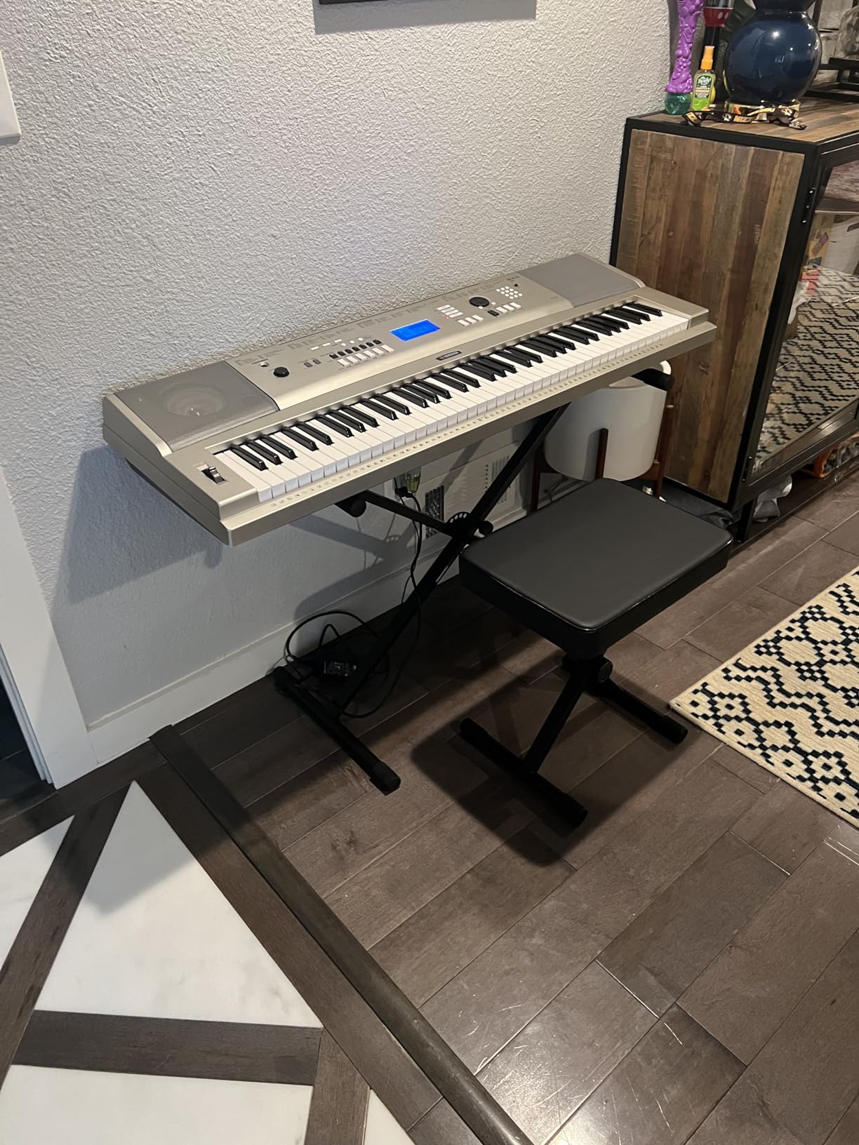 Gator Keyboards GFW-KEYBENCH-Set X-Ständer + Bank