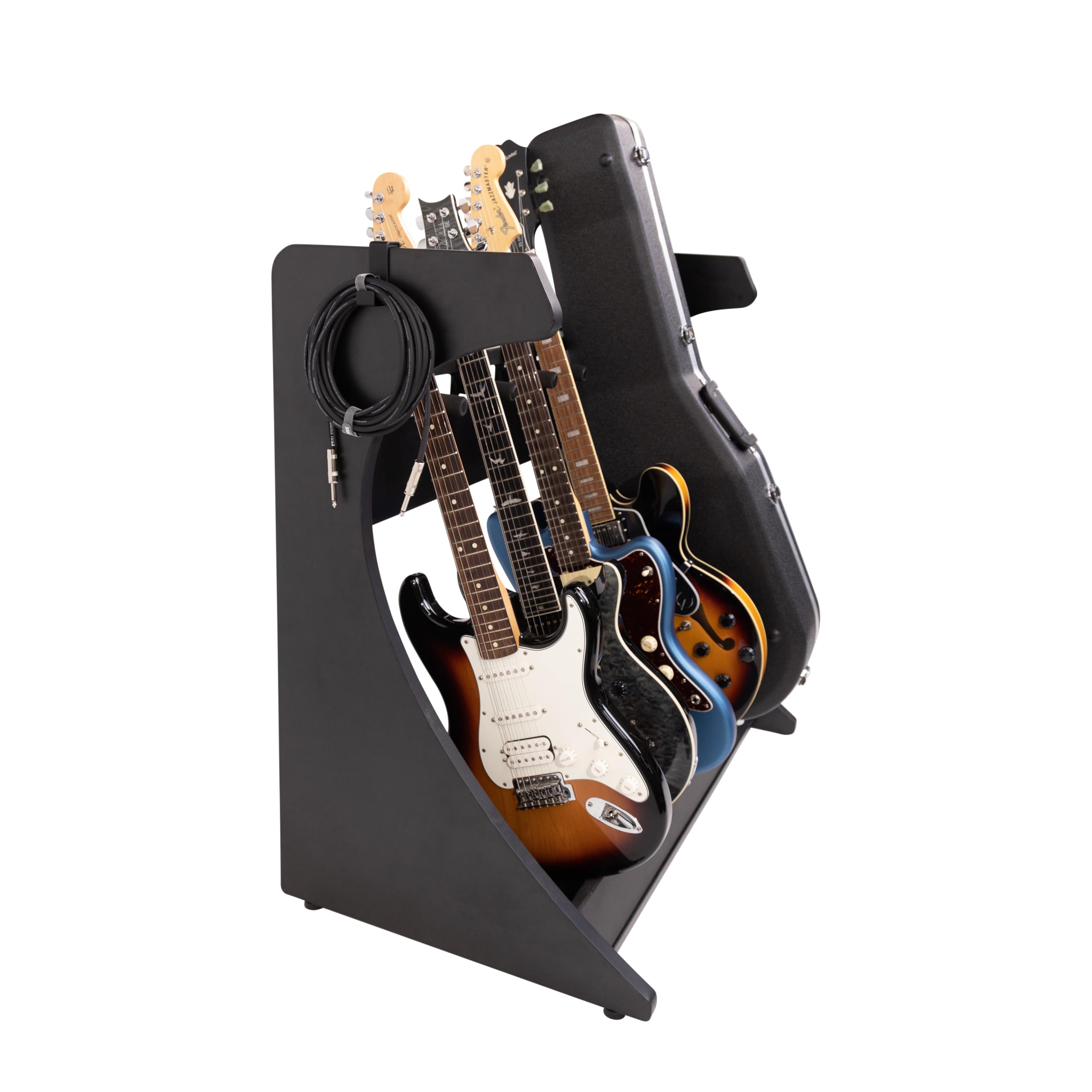 Gator Frameworks Elite Gitarrenständer Holz 5 Gitarren Schwarz
