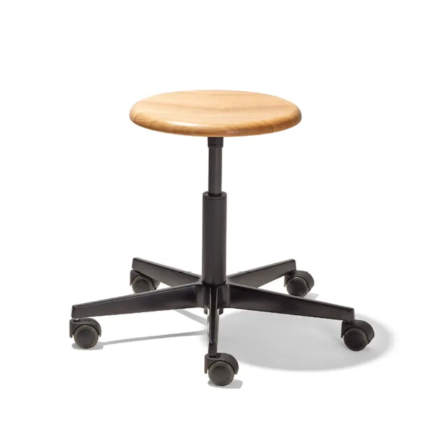 Richard Lampert Mr. Round Drehhocker Eiche höhenverstellbar