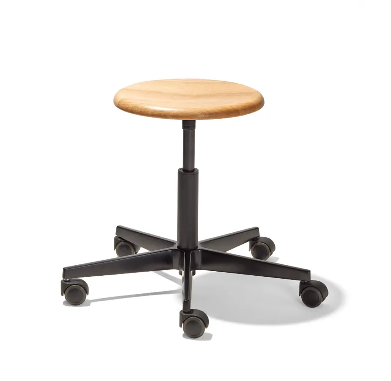 Richard Lampert Mr. Round Drehhocker Eiche höhenverstellbar