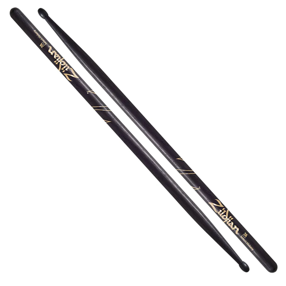 Zildjian 7A Nylon Black Drumsticks Hickory schwarz