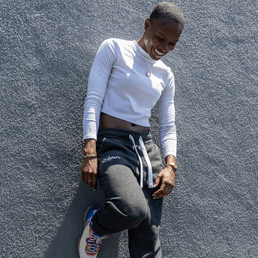 Zildjian Gray Fleece Joggers Jogginghose Grau
